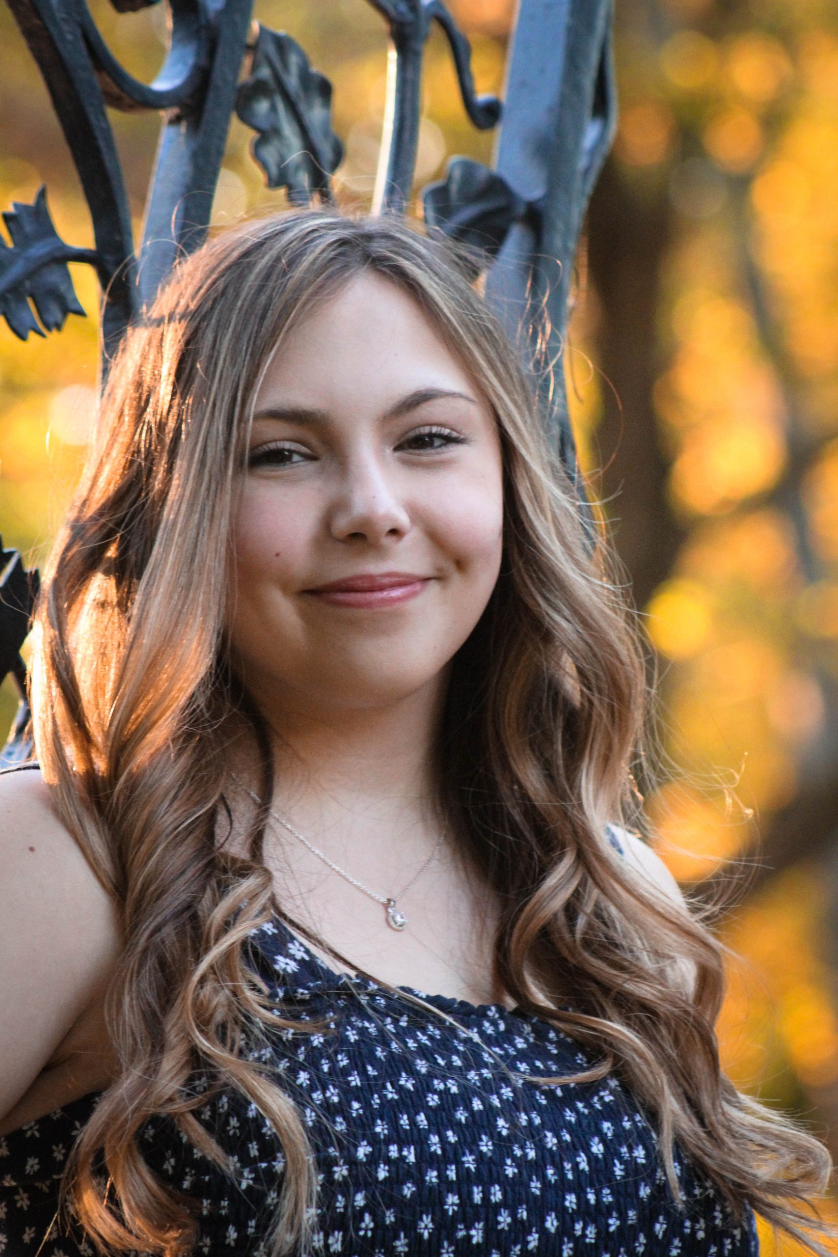 Cap and Gown Photo in Park